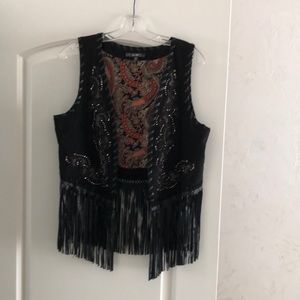 Nwot miss me faux suede vest
